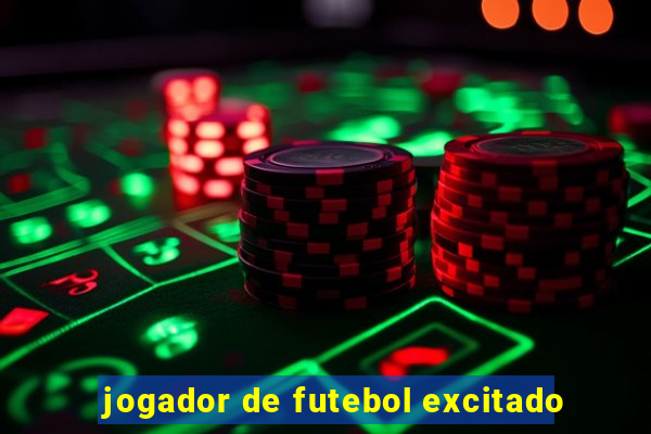 jogador de futebol excitado